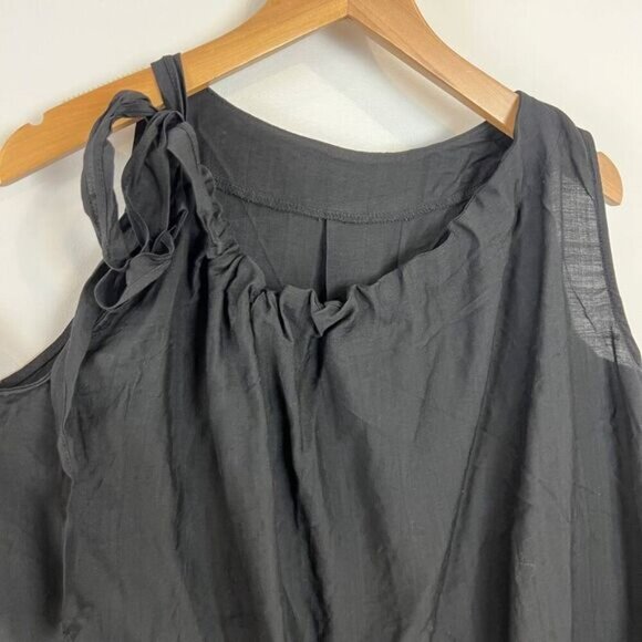 Unbranded Women's Size Large Black Sleeveless Side Tie Bow Camisole Top - Picture 10 of 12